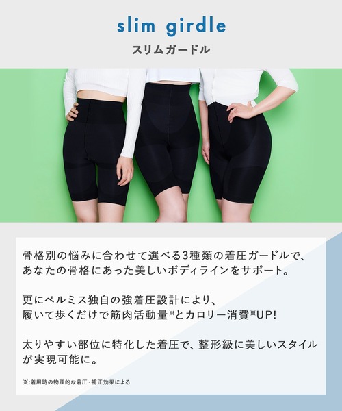 ベルミス 着圧ガードルウェーブ3枚 スリムレギンス1枚 ベルミス] 公式