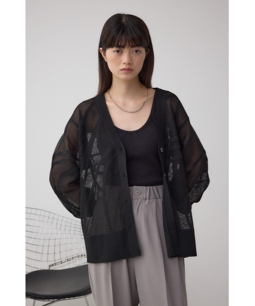カーディガン スカシガラカーディガンＬＳ  583263 レディース セール】スカシガラカーディガンLS 583263（カーディガン