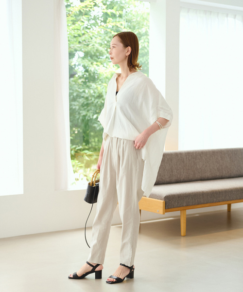 「journal standard L'essage」 半袖ブラウス FREE ホワイト レディース JOURNAL STANDARD 「JOURNAL STANDARD」 半袖シャツ FREE