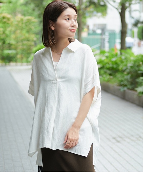 「journal standard L'essage」 半袖ブラウス FREE ホワイト レディース journal standard L'essage 「journal L'essage」 半袖ブラウス