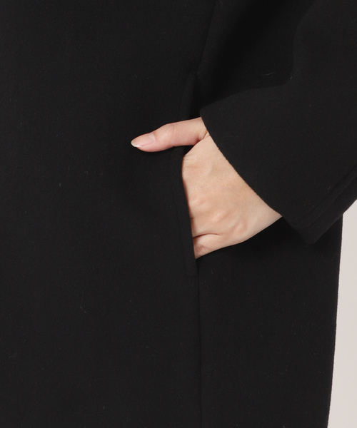 NOBLE ノーカラージャケット38 NOBLE（ノーブル） ノーカラージャケット 38 ベージュ レディース