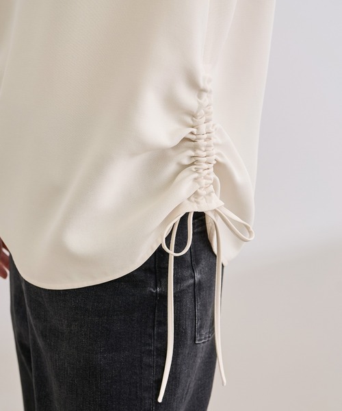 ROPE'（ロペ） ブラウス シャツ 「WEB・一部店舗限定」バックサテン