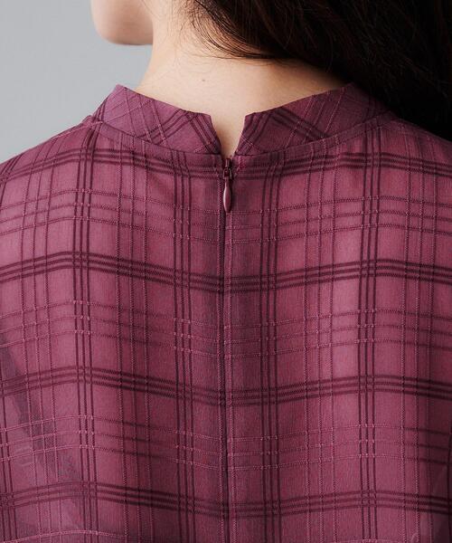 UNTITLED（アンタイトル） ブラウス シャツ 「シアー」チェック