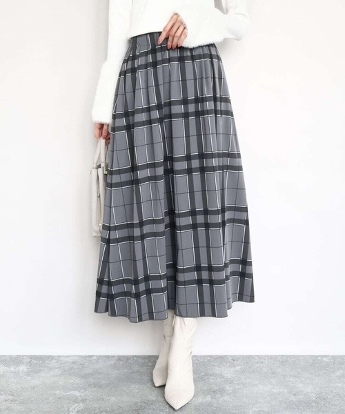 MK ミッシェルクラン（MK MICHEL  ）/リバーシブルチェックスカート/洗える MK MICHEL KLEIN（エムケー ミッシェルクラン） スカート リバーシブル