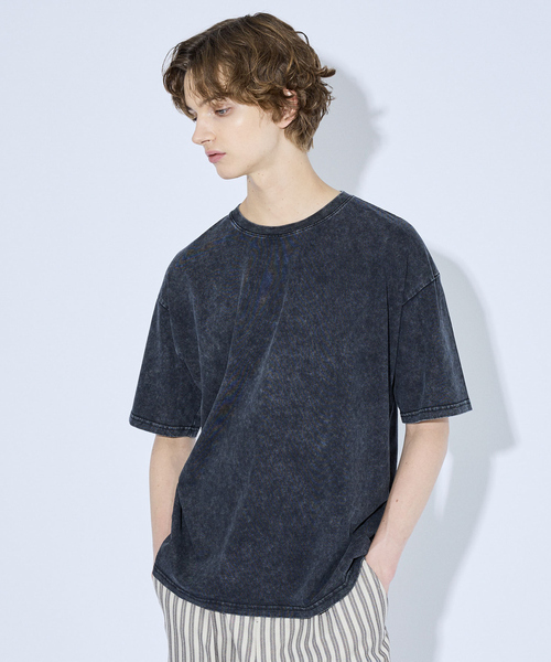 アバハウス（ABAHOUSE）/【ピグメント加工】クルーネック半袖Ｔシャツ ABAHOUSE（アバハウス） tシャツ 「ピグメント加工」クルーネック半袖