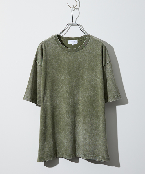 アバハウス（ABAHOUSE）/【ピグメント加工】クルーネック半袖Ｔシャツ ABAHOUSE（アバハウス） tシャツ 「ピグメント加工」クルーネック半袖