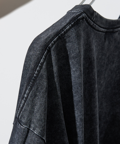 ABAHOUSE（アバハウス） tシャツ 「ピグメント加工」クルーネック半袖