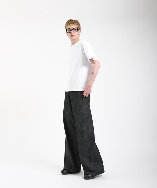 Regen Glanz ワイドバギーデニムパンツ ブラック Mサイズ wide baggy denim pants/ワイドバギーデニムパンツ（デニム