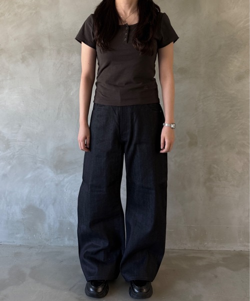 Regen Glanz ジーンズ selvedge baggy denim pants/セルビッチ
