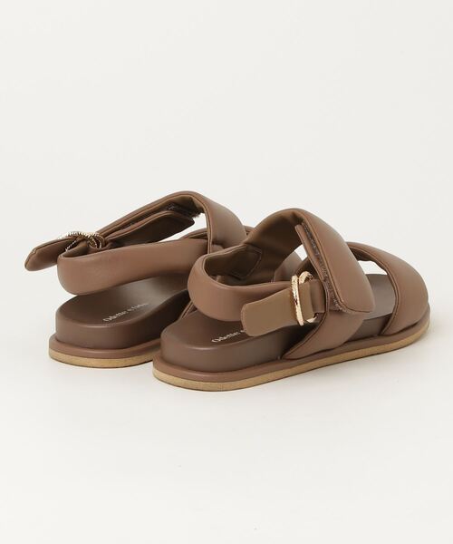 ♥♥ODETTE E ODILE♥♥本革♥ ODETTE E ODILE 「ODETTE ODILE」 フラットサンダル 37 モカ