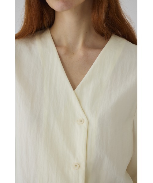 RIM.ARK ブラウス シャツ 半袖 入学式 Volume sleeve v-neck SH