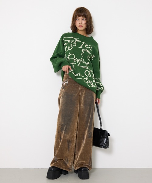 SLY（スライ） ジーンズ デニム デニムパンツ L/W VINTAGE FLOCKY