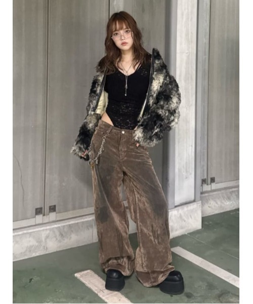 SLY（スライ） ジーンズ デニム デニムパンツ L/W VINTAGE FLOCKY