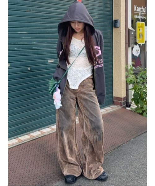 SLY（スライ） ジーンズ デニム デニムパンツ L/W VINTAGE FLOCKY