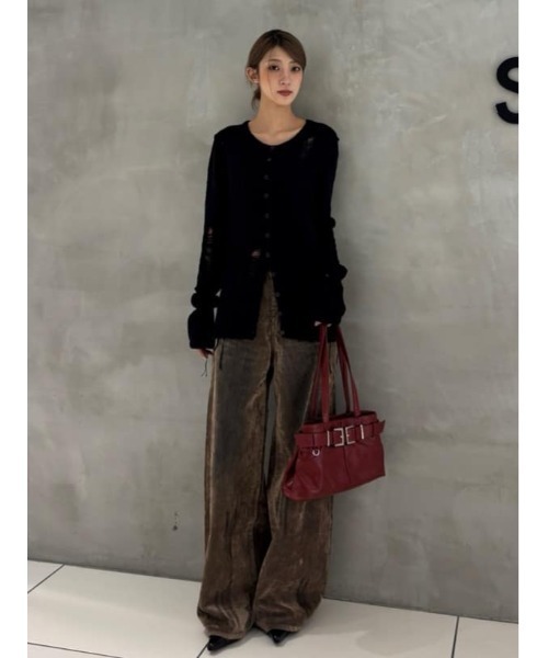 SLY（スライ） ジーンズ デニム デニムパンツ L/W VINTAGE FLOCKY