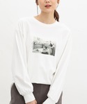 tシャツ フォトチュニックTシャツ レディースの詳細画像3
