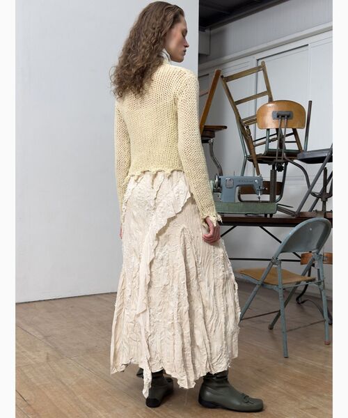 Y's ワイズ - open neck knit オープンネックニット ブラック Y's ワイズ - open neck knit オープンネックニット ブラック