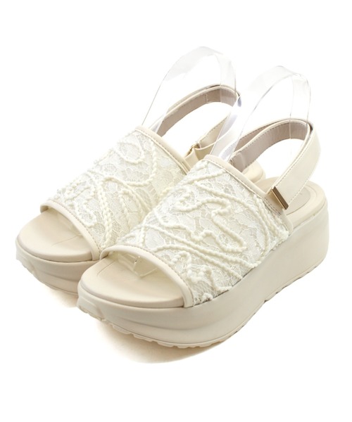 「VIVIAN」 フラットサンダル M グレー レディース_画像2