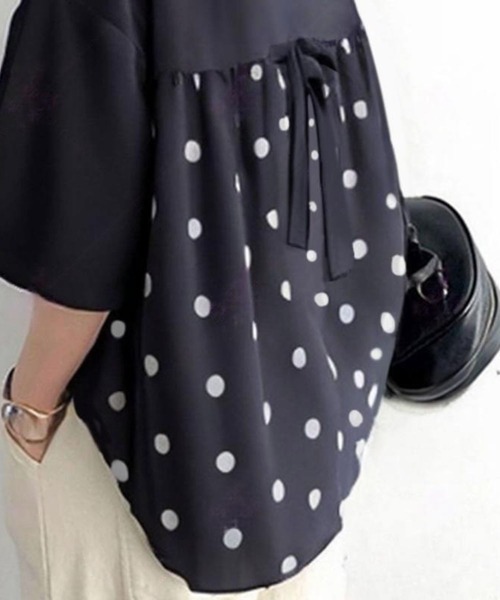 「CADBURY」 半袖チュニック X-LARGE ブラック レディース_画像3