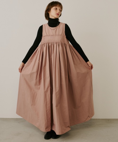 PERNA(ペルナ) ワンピース ピンタックギャザーワンピース : ZOZOTOWN PERNA(ペルナ) ワンピース ピンタックギャザーワンピース : ZOZOTOWN