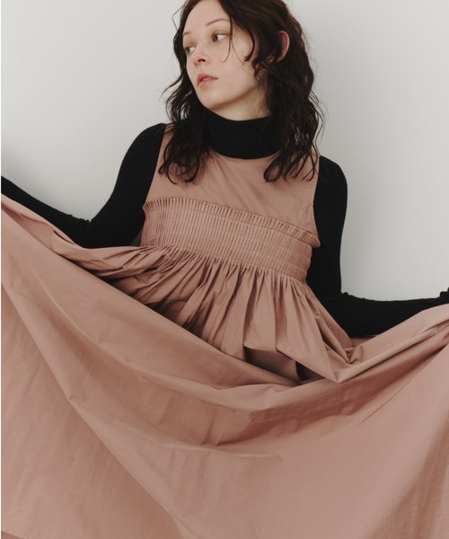 PERNA（ペルナ） ワンピース ピンタックギャザーワンピース : ZOZOTOWN