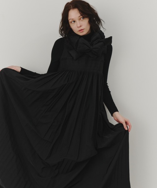 PERNA（ペルナ） ワンピース ピンタックギャザーワンピース : ZOZOTOWN