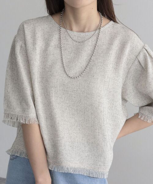 「fredy emue」 半袖ブラウス 38 グリーン レディース_画像5