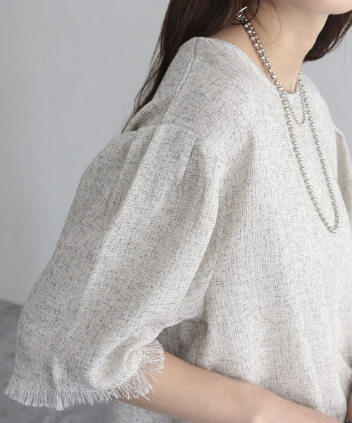 「fredy emue」 半袖ブラウス 38 グリーン レディース_画像6