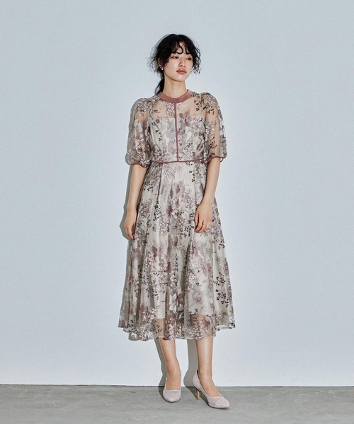 「niana」 半袖ワンピース M グリーン レディース_画像2