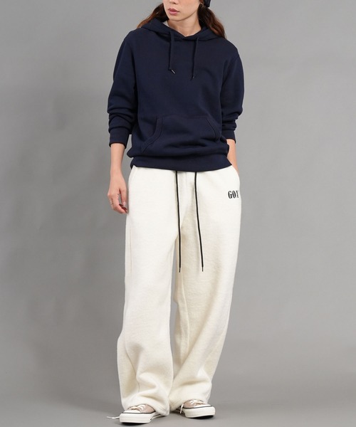 WORKS パンツ ウールタッチボアアルパインリュクスパンツ 配色ステッチ