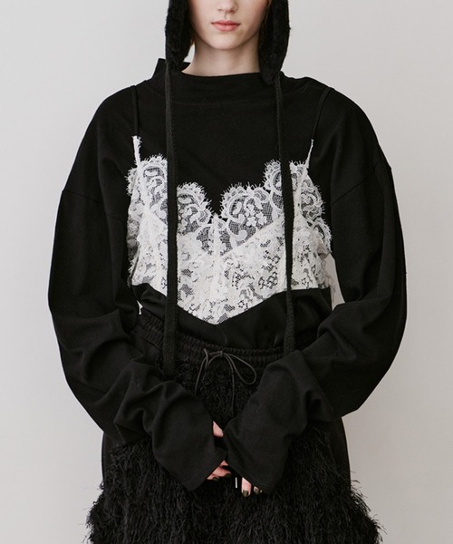 LA BELLE ETUDE（ラベルエチュード） キャミソール モチーフレース