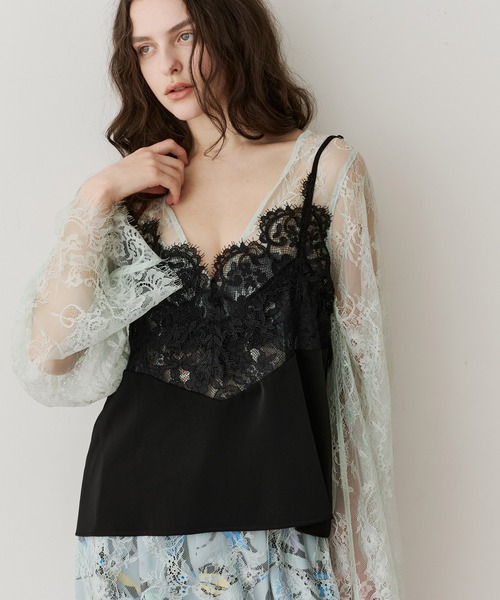 LA BELLE ETUDE（ラベルエチュード） キャミソール モチーフレース