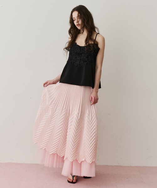 LA BELLE ETUDE（ラベルエチュード） キャミソール モチーフレース