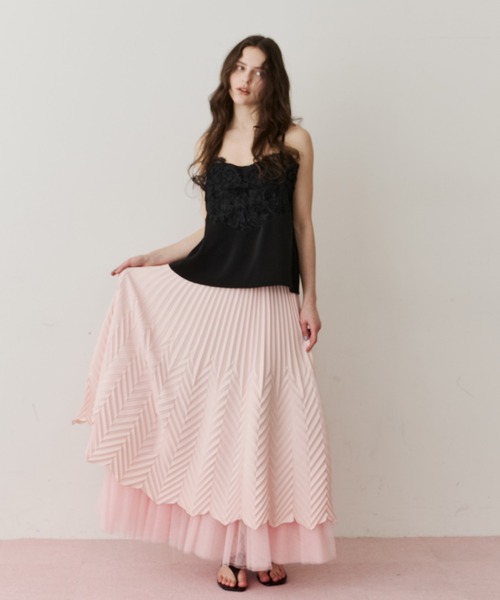 LA BELLE ETUDE（ラベルエチュード） キャミソール モチーフレース