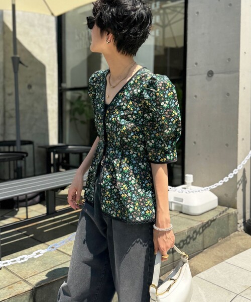 「NOLLEY'S」 半袖ブラウス 38 ブラック系その他3 レディースの画像