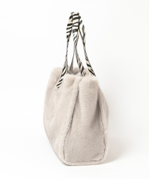 Elura（エルーラ） トートバッグ ミンクライクファートートL/607564