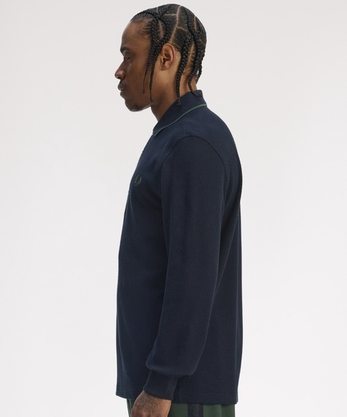 FRED PERRY（フレッドペリー） ポロシャツ Textured Long Sleeve Polo