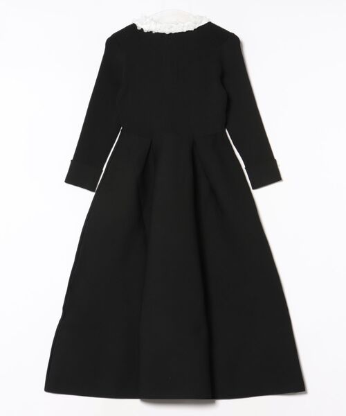 完売品 フラワー襟付きニットワンピース le reve vaniller le reve vaniller（ル レーヴ ヴァニレ） ワンピース フラワー 襟付き