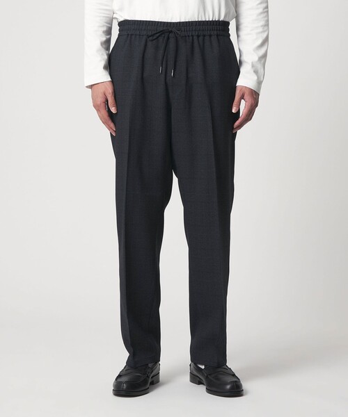 A DAY IN THE LIFE スラックス グレンチェック ワイド イージーパンツ