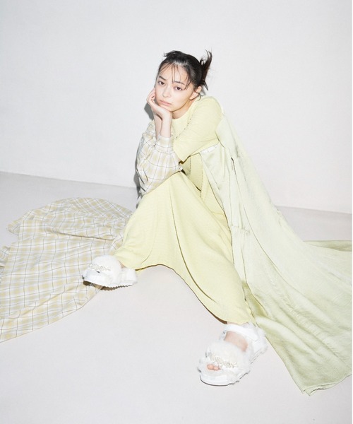 FURFUR（ファーファー） シャツワンピース FREE サックスブルー