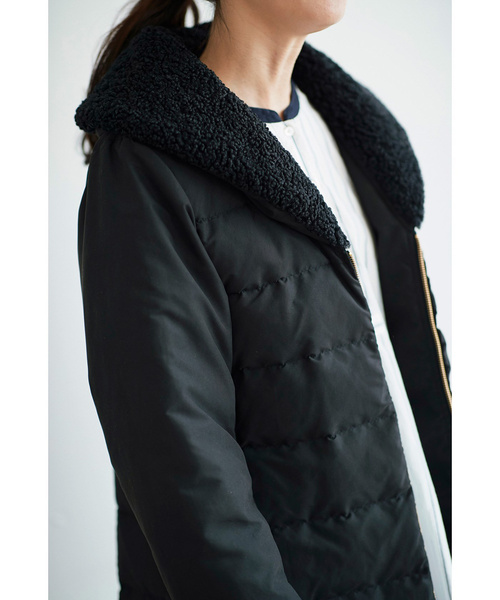 「Sunny clouds」 ダウンコート LARGE ブラック レディース_画像8