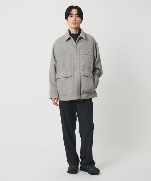 グレー カバーオール コットン混紡 コットンツイルワークカバーオール MONO-MART│MONO-MART [モノマート