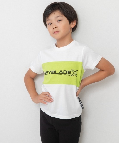 tシャツ BEYBLADE X ベイブレードエックス 半袖Tシャツ 切替 ジュニア