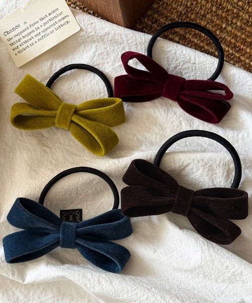 IRADOWL（アイラドール） ヘアゴム ベロアリボンヘアゴム : ZOZOTOWN