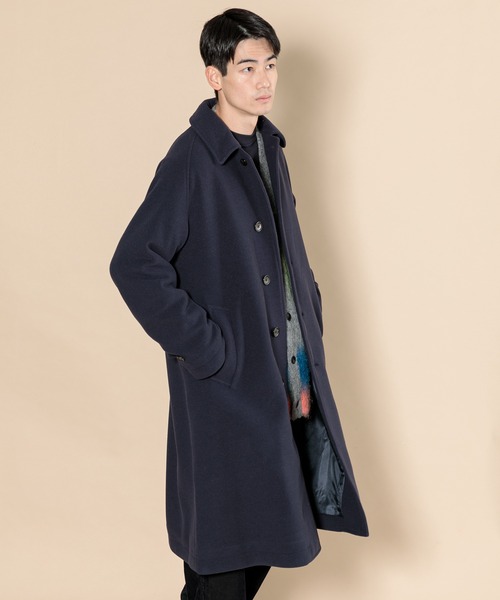 「AMERICAN RAG CIE」 ステンカラーコート L ベージュ メンズ_画像6