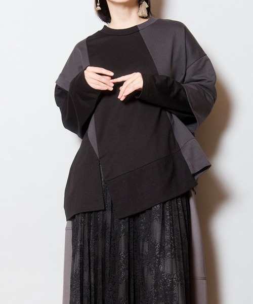 OSMOSIS（オズモーシス） tシャツ 切替プルオーバー レディース