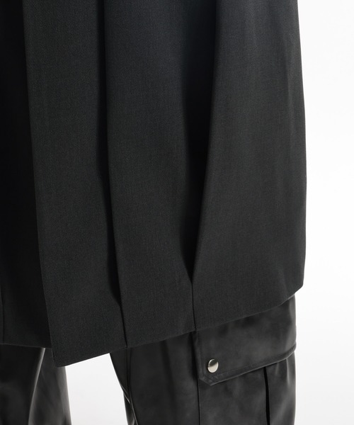 HARE ブラック ステンカラーコート Mサイズ HARE / ドルマンBIGステンカラーコート M ブラック T-24-01-13-023-HA