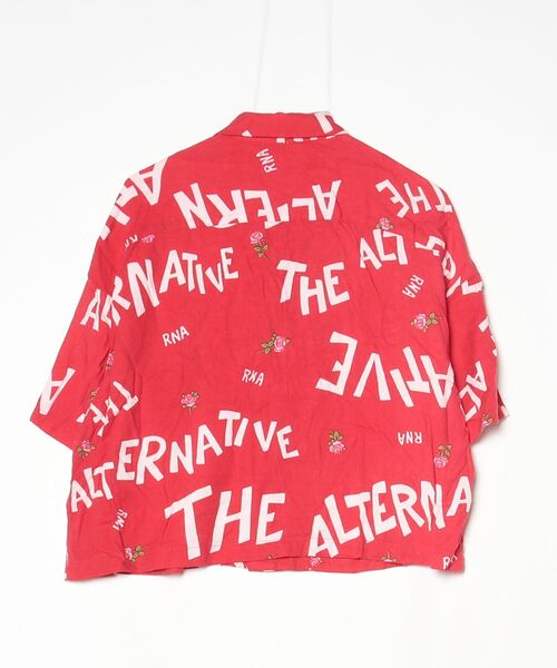「alternative」 半袖シャツ M レッド レディース_画像2