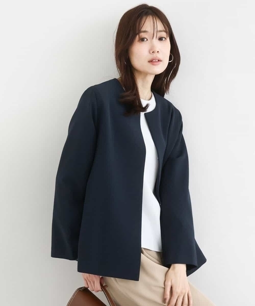 MK MICHEL KLEIN（エムケー ミッシェルクラン） ジャケット ノーカラー