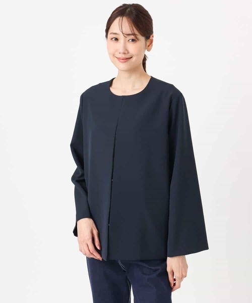 MK MICHEL KLEIN（エムケー ミッシェルクラン） ジャケット ノーカラー